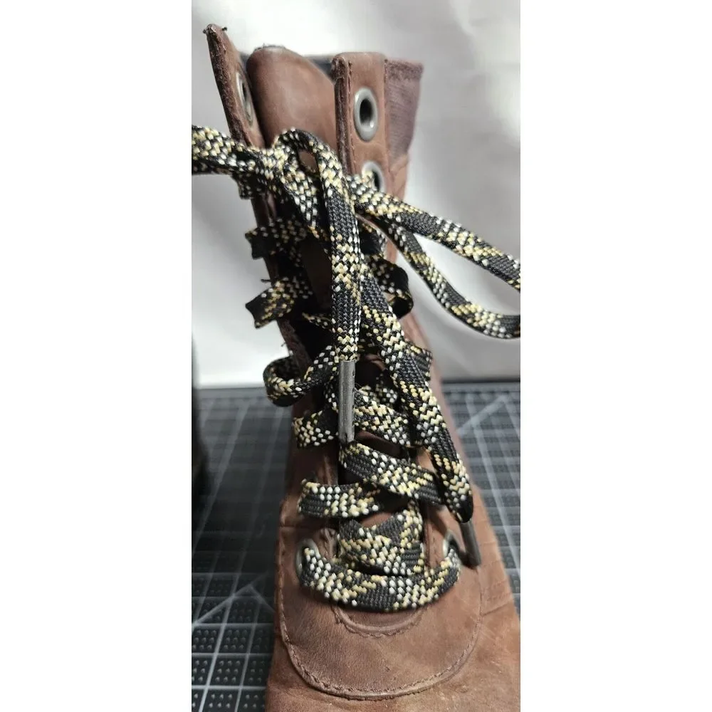 SOREL woman‎ Lexi wedge brown waterproof leather ankle boots US 6